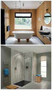 дизайн и отделка ванной комнаты пластиковыми панелями новинками