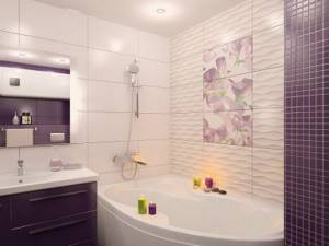 Дизайн ванной комнаты 3д плитка