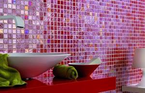отделка ванной мозаичной плиткой на сетке