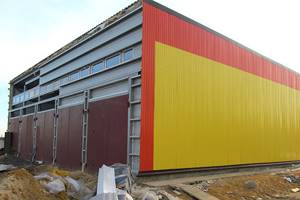облицовочные фасадные панели для отделки промышленных зданий